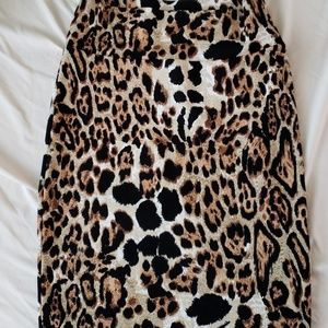 Leopard print skirt